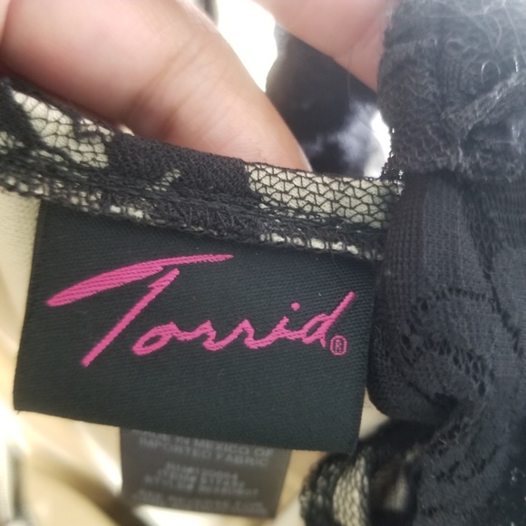 Torrid Black Lace Dress with Bow - Picture 4 of 4
